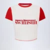 Salina Logo kort T-skjorte i hvitt