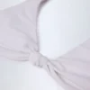 Santona bikinitopp med knute-detalj i hvitt