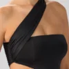 Shyla Slinky Jersey Ruched Cut Out minikjole i svart