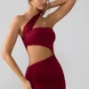 Shyla Slinky Jersey Ruched Cut Out Minikjoler i Ruby