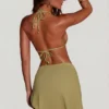 Signature Side Tie Sarong i Matcha Green
