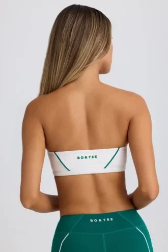 Soft Active bandeau-sport-BH i hvit
