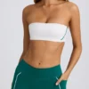 Soft Active bandeau-sport-BH i hvit