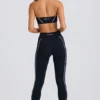 Soft Active Contrast-leggings i svart
