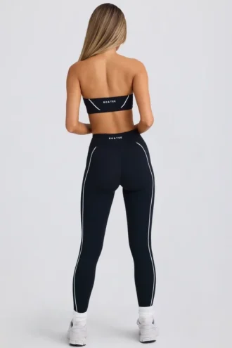 Soft Active Contrast-leggings i svart