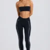 Soft Active Contrast-leggings i svart