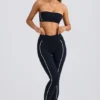 Soft Active Contrast-leggings i svart