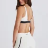 Soft Active Contrast Mini Shorts i elfenben