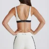 Soft Active Contrast Mini Shorts i elfenben