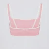 Soft Active Contrast Sports Bra i pudderrosa