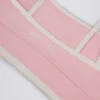 Soft Active Contrast Sports Bra i pudderrosa