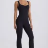 Soft Active jumpsuit med utskjæring i ryggen i svart