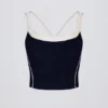 Soft Active lagdelt tank-top i klassisk marineblå