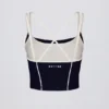 Soft Active lagdelt tank-top i klassisk marineblå