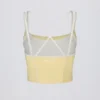 Soft Active lagdelt tank-top i myk gul