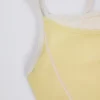 Soft Active lagdelt tank-top i myk gul