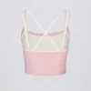 Soft Active lagdelt tank-top i pudderrosa