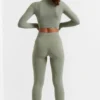 Soft Active leggings i full lengde i bambusgrønn