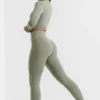Soft Active leggings i full lengde i bambusgrønn