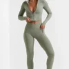 Soft Active leggings i full lengde i bambusgrønn