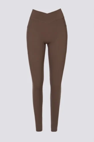Soft Active leggings i full lengde i fargen Cocoa