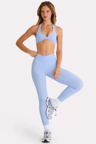 Soft Active leggings i full lengde i fargen Sky