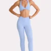 Soft Active leggings i full lengde i fargen Sky
