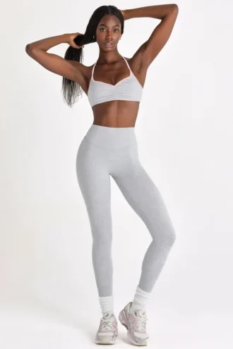 Soft Active-leggings i grå melert