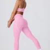 Soft Active leggings med middels høy midje i babyrosa