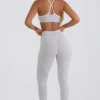 Soft Active leggings med middels høy midje i grått