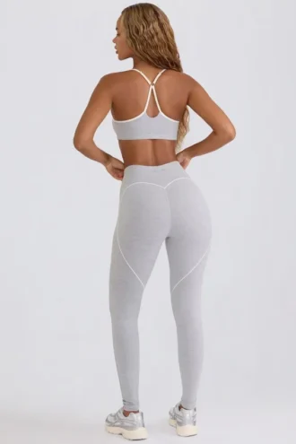Soft Active leggings med middels høy midje i grått