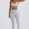 Soft Active leggings med middels høy midje i grått