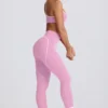 Soft Active leggings med middels høy midje i støvet rosa