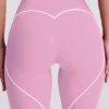 Soft Active leggings med middels høy midje i støvet rosa