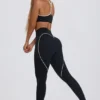 Soft Active leggings med middels høy midje i svart