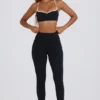 Soft Active leggings med middels høy midje i svart
