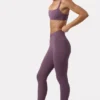 Soft Active leggings med rynker i Dusk