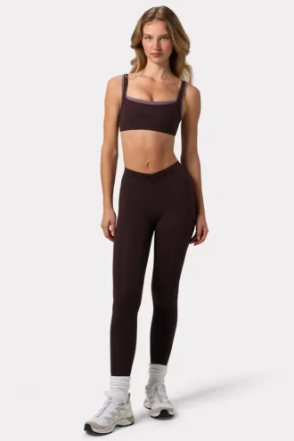 Soft Active-leggings med rynker i fargen Espresso