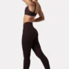 Soft Active-leggings med rynker i fargen Espresso