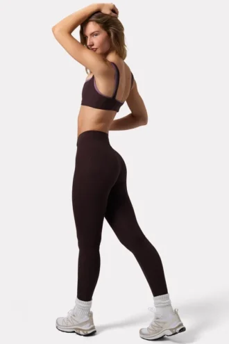 Soft Active-leggings med rynker i fargen Espresso