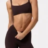 Soft Active-leggings med rynker i fargen Espresso