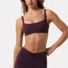 Soft Active-leggings med rynker i fargen Plum