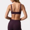 Soft Active-leggings med rynker i fargen Plum