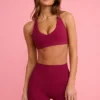 Soft Active minishorts i burgunder