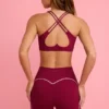 Soft Active minishorts i burgunder