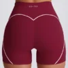 Soft Active minishorts i burgunder