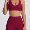 Soft Active minishorts i burgunder