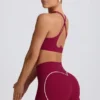 Soft Active minishorts i burgunder