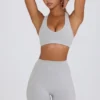 Soft Active minishorts i grå melert