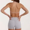 Soft Active minishorts i grå melert